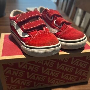 Vans Kids Red Sneakers